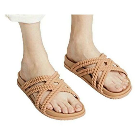 Melissa + Salinas Shoes Cosmic Women's 10 Rubberized Sandal - New - Picture 2 of 5